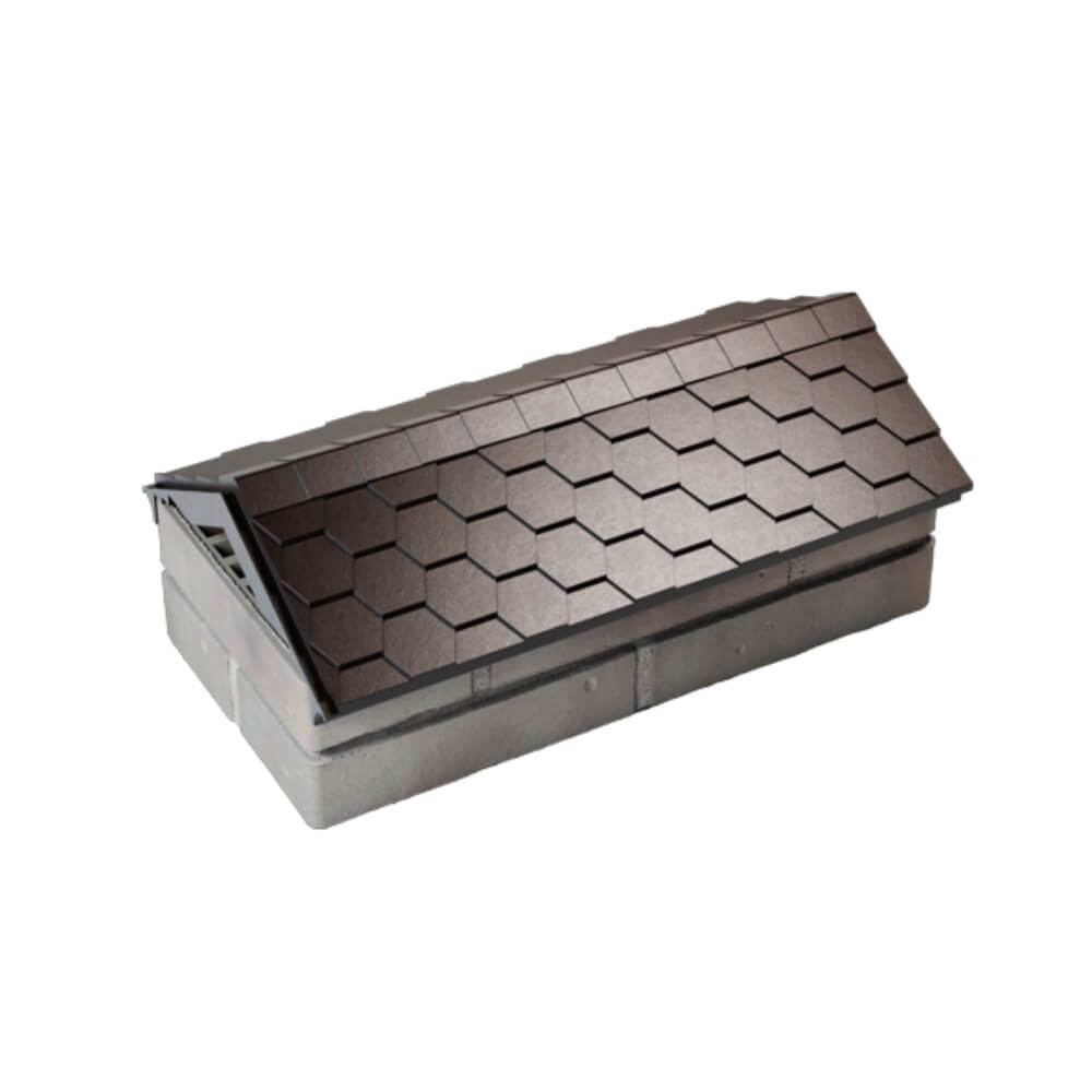 Парапет Zking Эверест Коричневый с посадкой на 1 кирпич (200/225/255мм)